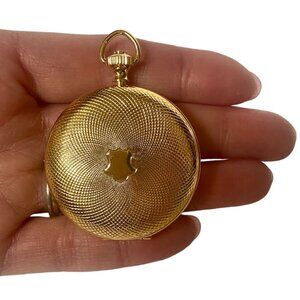 Vintage Gold Plated Pocketwatch Case Locket Shield Crest A La Carte
